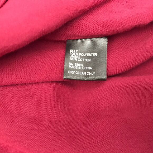 Gianni Bini Womens Dress Size S Red Fit Flare Pleated Dress Textured Sleeveless - Picture 8 of 10